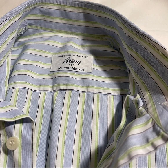 ✨3xHOST PICK✨Brioni for Neiman Marcus Striped Dress Shirt